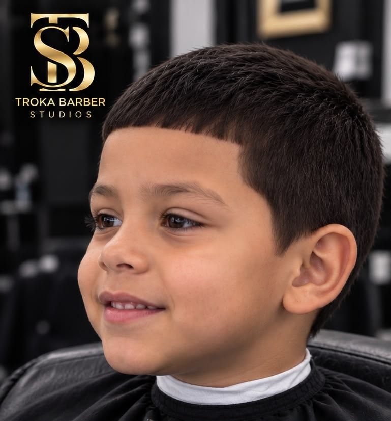 Ejemplo de Corte regular para niños (10 años o menos) realizado en Troka Barber Studios
